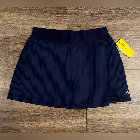 🆕 EleVen by Venus Williams | Can't Stop Won't Stop Tennis Skirt in Admiral Navy - Picture 3 of 8